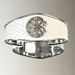 Rustic Cuff Python Stainless Steel Logo Signed 1" Wide